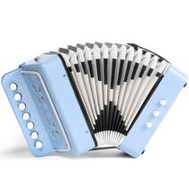 Accordion Horse 10 Keys Kids com guia de aprendizagem azul claro Accordion Horse 10 Keys Kids com guia de aprendizagem azul claro