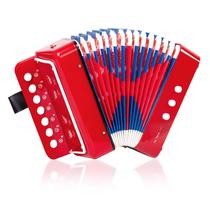Accordion Horse, controle de 10 teclas para crianças e crianças, vermelho Accordion Horse, controle de 10 teclas para crianças e crianças, vermelho