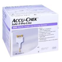 Accu-Chek Safe-T-Pro Uno com 200 LAncetas esterilizadas Accu-Chek Safe-T-Pro Uno com 200 LAncetas esterilizadas