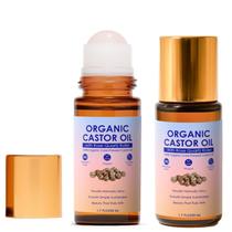 Aceite de Ricino Orgánico en Roll-On 100mL con Cuarzo Rosa Aceite de Ricino Orgánico en Roll-On 100mL con Cuarzo Rosa