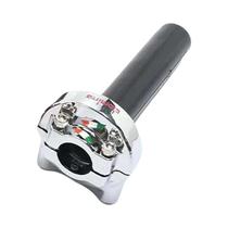 Acelerador De Dupla Linha Para Motocicleta De Grande Deslocamento Com Manopla Domino E Lubrificador