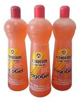 Acendedor Álcool Em Gel Fogogel 460g 3 unidades