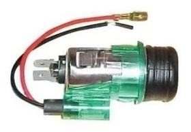 Acendedor cigarro universal 12v verde