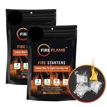 Acendedor de fogo kiknek Fireflame à prova dágua com 40 sachês Acendedor de fogo kiknek Fireflame à prova dágua com 40 sachês