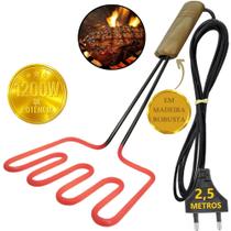 Acendedor Elétrico P/ Churrasqueira C/resistência Inox Cromo