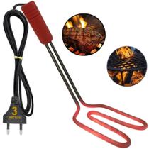 Acendedor Elétrico P/ Churrasqueira C/resistência Inoxidável