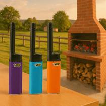 Acendedor Isqueiro BIC Longo para Fogão e Churrasco Cores Sortidas Acendedor Isqueiro BIC Longo para Fogão e Churrasco Cores Sortidas