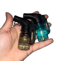 Acendedor Portátil Recarregável 2 Chamas Transparente FS-609 Firestar Kit 1 a 3