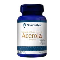 Acerola + Vit C 400Mg 60 Cápsulas Schraiber