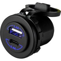 Acessório automático Sea-Dog Dual USB e Soquete de Alimentação USB-C