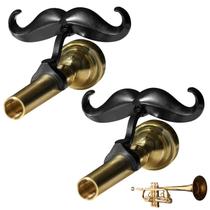 Acessório Bigode com clipe para trompetes e trombones, pacote com 2