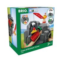 Acessório BRIO World - Guindaste e Túnel de Montanha para Trem de Brinquedo