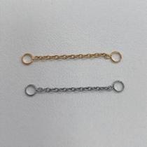 Acessório correntinha titânio 1 fio para piercings retos e argolinhas