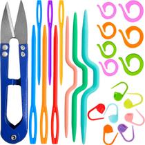 Acessorio Crochê Tricô Tesoura Marcador Cadeado Anzol Agulha