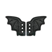 Acessório De Charme Para Tênis Com Asas De Morcego Brilhantes, Presente Punk Para Halloween, 1 Par Acessório De Charme Para Tênis Com Asas De Morcego Brilhantes, Presente Punk Para Halloween, 1 Par