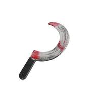 Acessório De Fantasia Foice Com Macha De Sangue Falsa