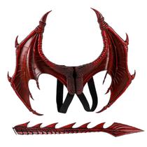 Acessório de fantasia MANO Halloween Dragon Wings com cauda para crianças