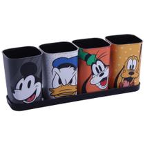 Acessorio de mesa mickey porta lápis 4pc plasutil
