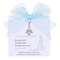 Acessório de noiva MIXJOY Something Blue Angel Wings Pearl