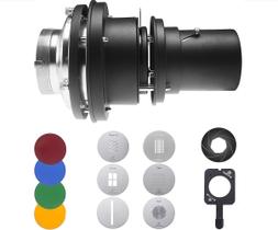 Acessório de projetor óptico Snoot Flash Wellmaking Bowens Mount