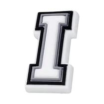 Acessório De PVC Para Crocs, Charme De Letras Preto E Branco Para Pulseira E Chinelo, Presente DIY