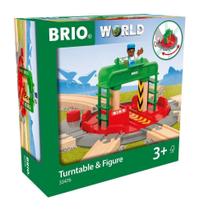 Acessório de trem de brinquedo de madeira BRIO World 33476 Turntable Acessório de trem de brinquedo de madeira BRIO World 33476 Turntable