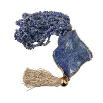Acessório Decorativo Colar de Mesa Com Pedra Sodalita Azul Acessório Decorativo Colar de Mesa Com Pedra Sodalita Azul