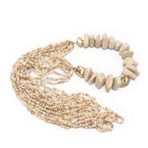 Acessório Decorativo Colar de Mesa Pedra Feldspato