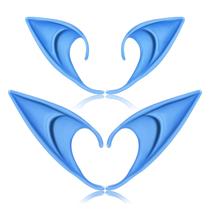 Acessório FRESHME Renaissance Fairy Elf Ears Blue, 2 pares Acessório FRESHME Renaissance Fairy Elf Ears Blue, 2 pares
