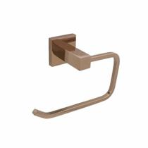 Acessório Lavatório Banheiro Porta Toalha De Rosto Rose Gold Brilhante Metal Luxo