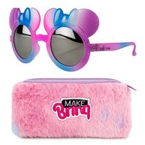 Acessório Moda Infantil Makebrinq Óculos De Sol Com Estojo Macio E Design Moderno
