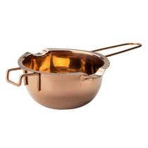 Acessório para Banho Maria - 25X11X6Cm - Aço Inox - Rose Gold - 1 unidade - Cromus Linha Profissional Allonsy - Rizzo Acessório para Banho Maria - 25X11X6Cm - Aço Inox - Rose Gold - 1 unidade - Cromus Linha Profissional Allonsy - Rizzo