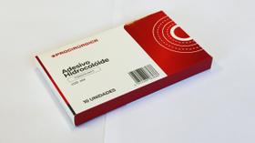 Acessorio para bolsa de urostomia - adesivo em forma de arco - modelo: 3201a