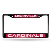 Acessório para carro/caminhão/SUV Rico Industries NCAA Louisville Cardinals Black Laser Cut Chrome Frame 30 x 15 cm Acessório para carro/caminhão/SUV Rico Industries NCAA Louisville Cardinals Black Laser Cut Chrome Frame 30 x 15 cm