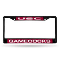 Acessório para carro/caminhão/SUV Rico Industries NCAA South Carolina Gamecocks Black Laser Cut Chrome Frame 30 x 15 cm Acessório para carro/caminhão/SUV Rico Industries NCAA South Carolina Gamecocks Black Laser Cut Chrome Frame 30 x 15 cm