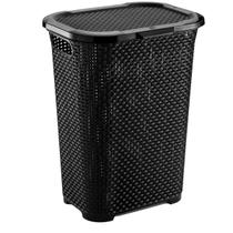 Acessório Para Casa Cesto Rattan Preto 30Lts