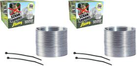 Acessório para comedouro de pássaros Slinky Scram à prova de esquilos kit com 2