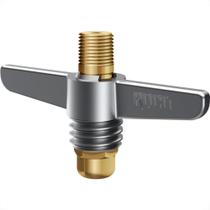 Acessorio Para Gas Roco Borboleta P13 - 5/8''Unc X 1/8'' Npt - 1237-412 Acessorio Para Gas Roco Borboleta P13 - 5/8''Unc X 1/8'' Npt - 1237-412