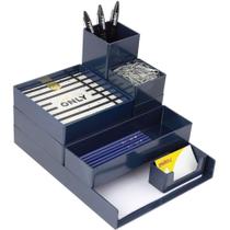 Acessorio para mesa kit modular azul 8 pecas waleu kit