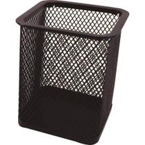 Acessório para Mesa PORTA-LÁPIS Aramado Quadrado Preto