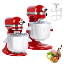 Acessório para sorveteira KITOART para misturadores KitchenAid 2L