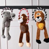 Acessório Pet Animais da Selva com Corda - Meu Pet - Hiper Têxtil Acessório Pet Animais da Selva com Corda - Meu Pet - Hiper Têxtil