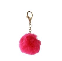 Acessório pompom pelúcia macio ROSA CHICLETE