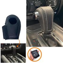 Acessório Protetor Revestido em Couro Manopla Câmbio Automático Honda Hrv 2009 a 2022