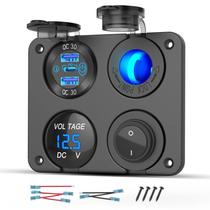 Acessório RV Hapytrip - Tomada USB 12V com Carregador PD 30W e QC 18W Acessório RV Hapytrip - Tomada USB 12V com Carregador PD 30W e QC 18W