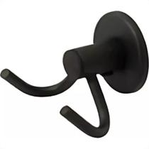 Acessorio Wc Hidrolar Faetto Cabide Duplo Preto Fosco - 10045