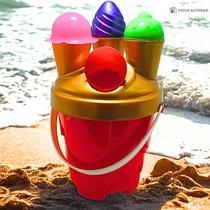Acessorios Areia Parque Ar Livre Brinquedo Infantil de Praia Balde Sorvetão Vermelho Acessorios Areia Parque Ar Livre Brinquedo Infantil de Praia Balde Sorvetão Vermelho