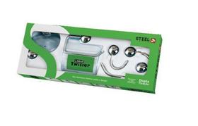 Acessórios banheiro Steel Design alumínio Twister 5pçs