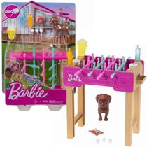 Acessórios Barbie Mini Mesa de Pebolim e Cachorrinho - Mattel GRG77