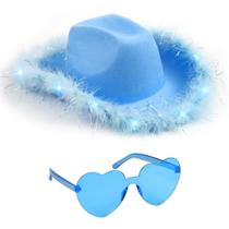 Acessórios Cowgirl Funcredible Light Up Cowboy Chapéu de Cowboy azul Acessórios Cowgirl Funcredible Light Up Cowboy Chapéu de Cowboy azul
